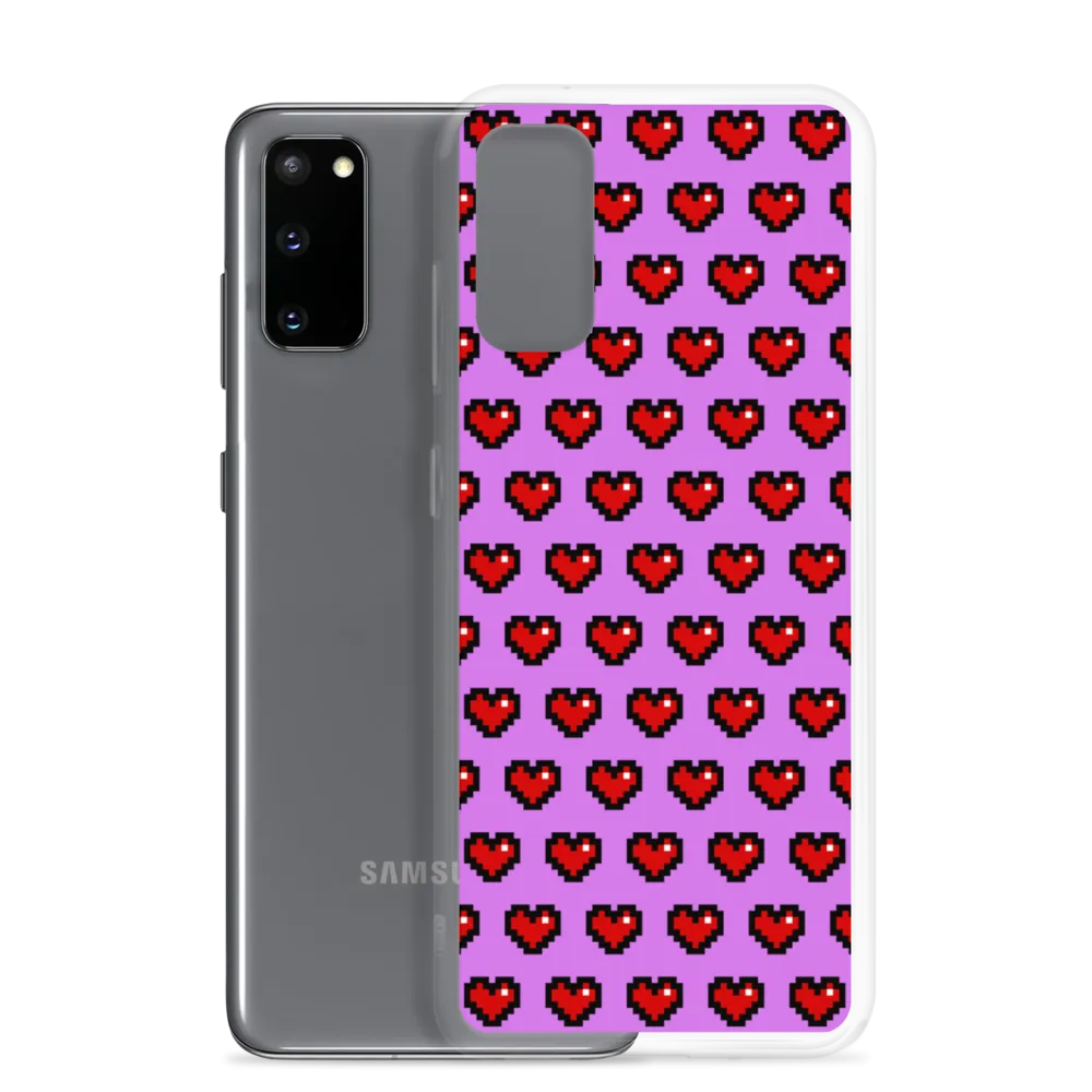 Pixel Hearts Phone Case (Samsung Galaxy S10/S10 /S10e/S20/S20 Plus/S20 Ultra)