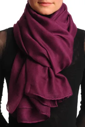 Plain Dark Purple Unisex Scarf & Beach Sarong