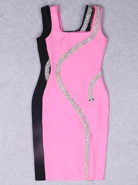 Pre Order:  Diamond Snake Slim Fit Camisole Dress