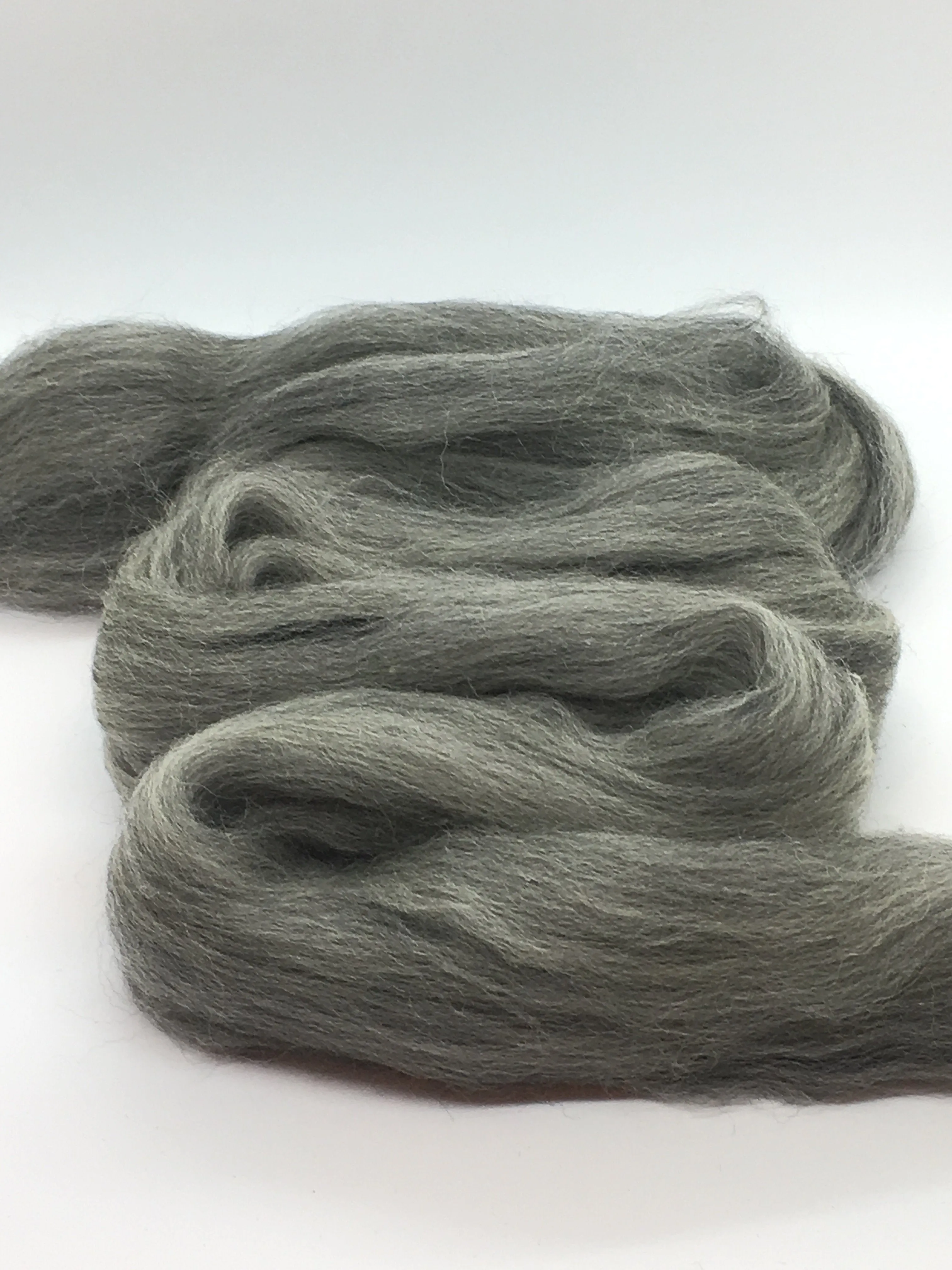 Premium Gray Wool Roving