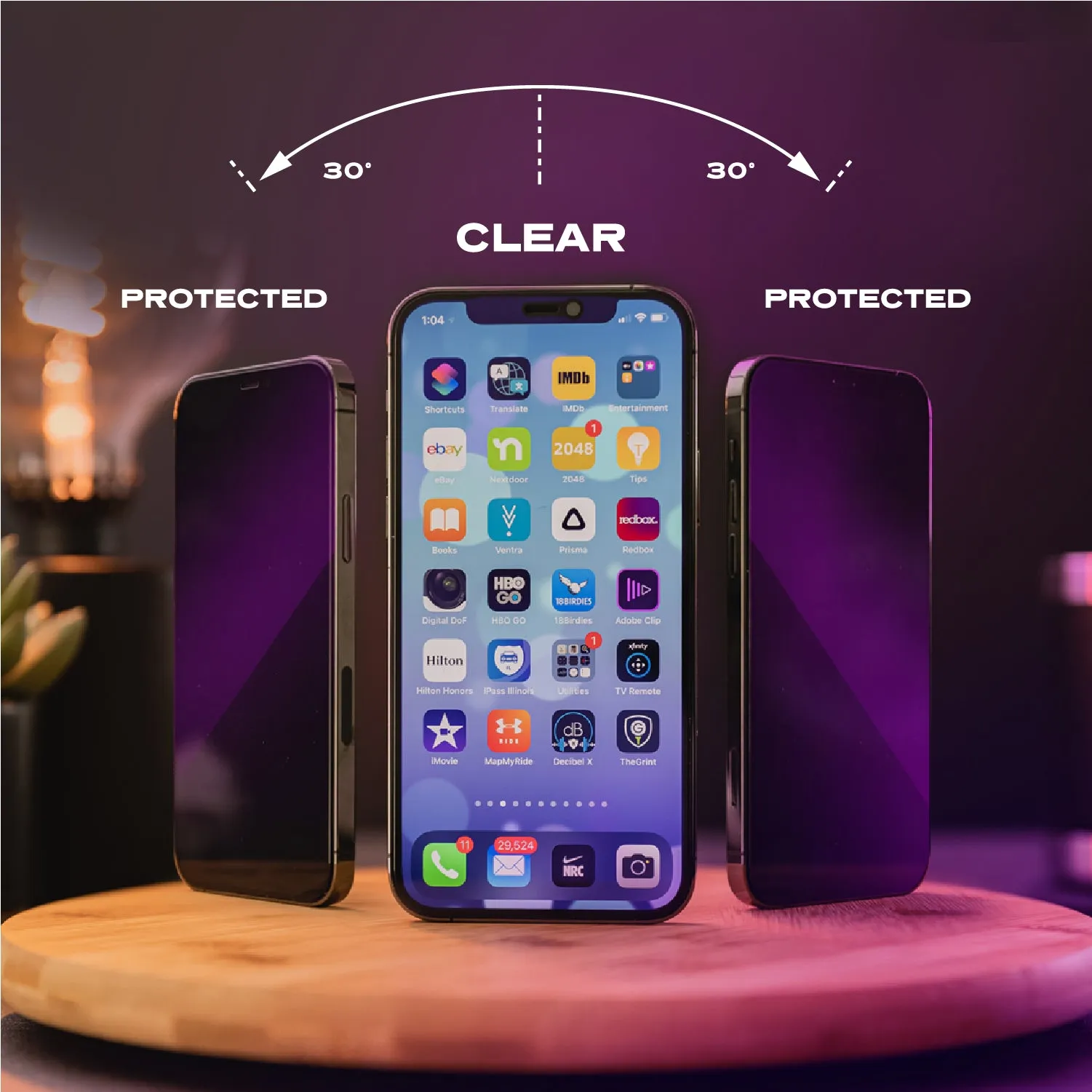 Private Purple™ | Screen Protector &amp; Privacy Screen