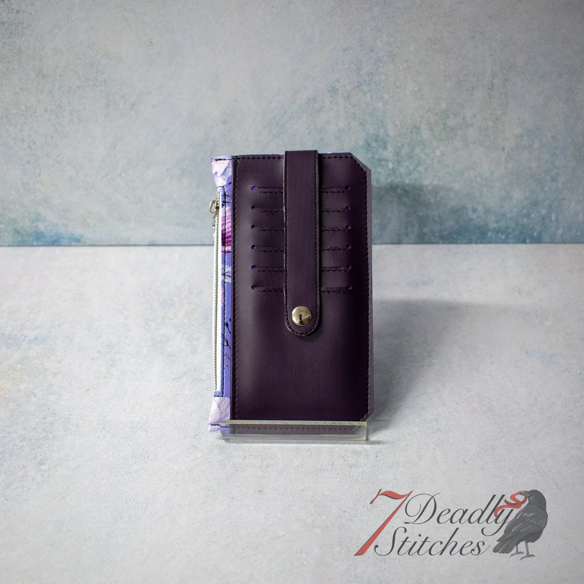 Purple Anomie Flower Purse Pal Wallet