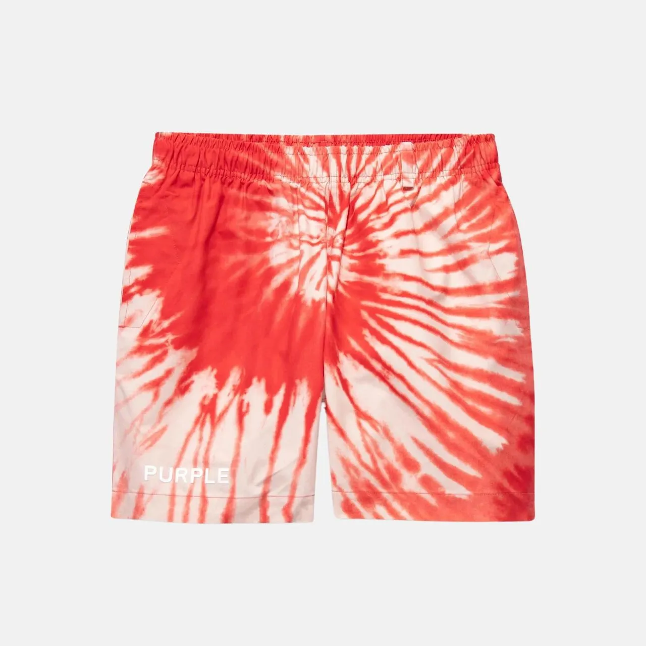 Purple Brand All Round Short High Risk Red Spiral Tie Dye Red