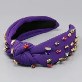 Purple Embellished Headband