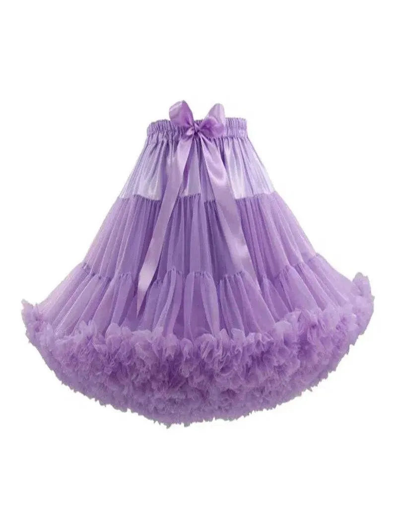 Purple Fluffy Petticoat 55cm