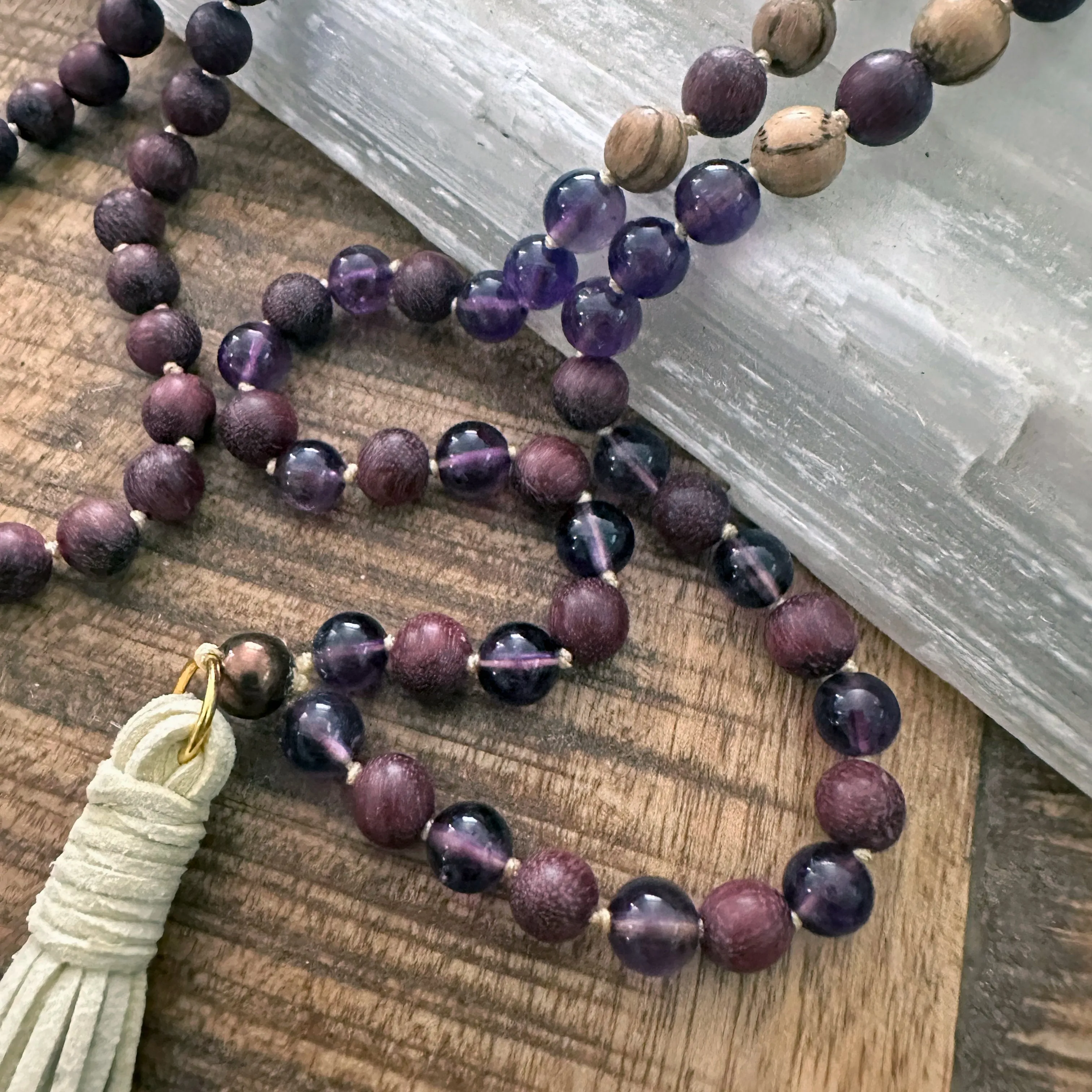 Purple Heart Wood Mala