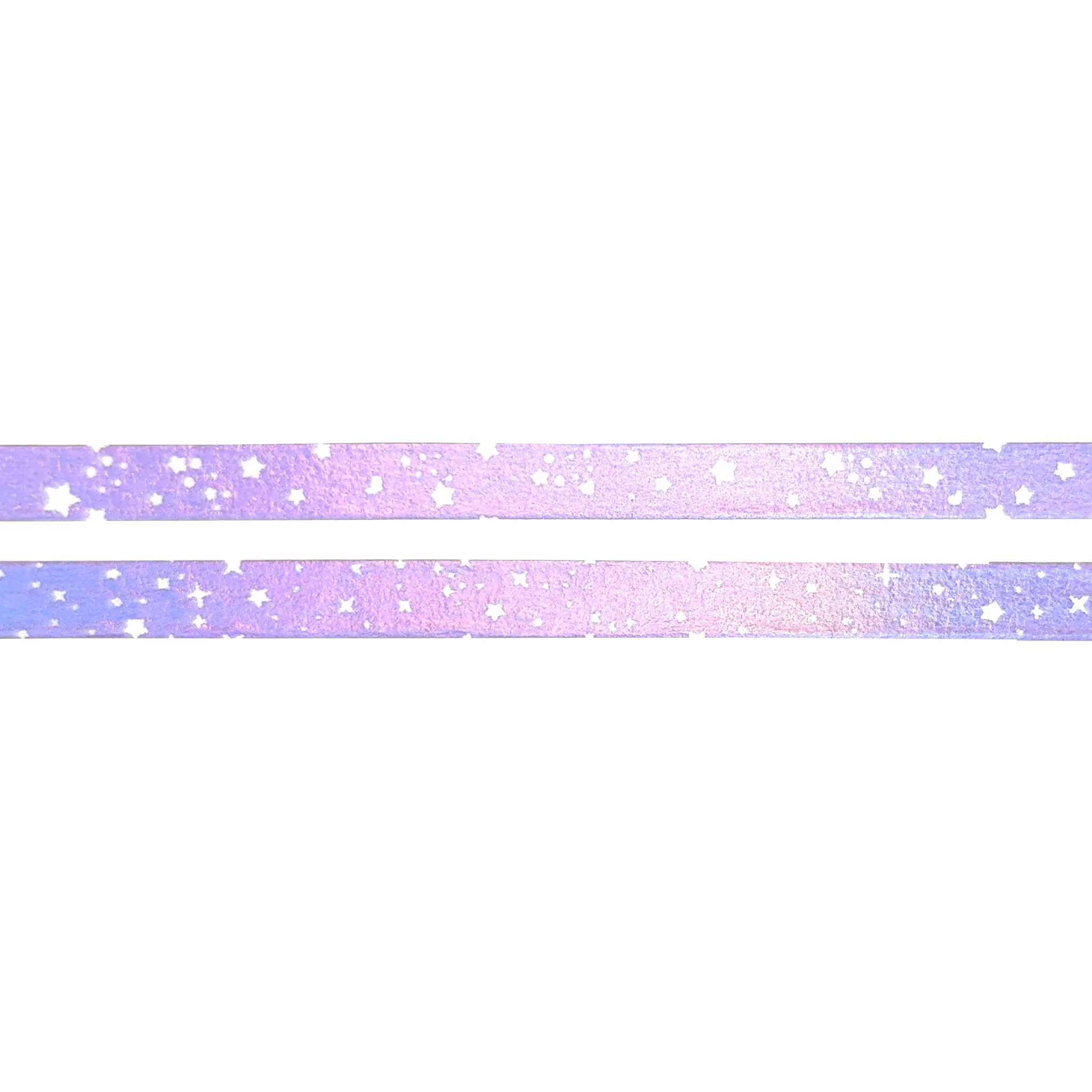 Purple Holographic Sparkle & Shooting star washi set of 2 (5mm   purple holographic foil   white)