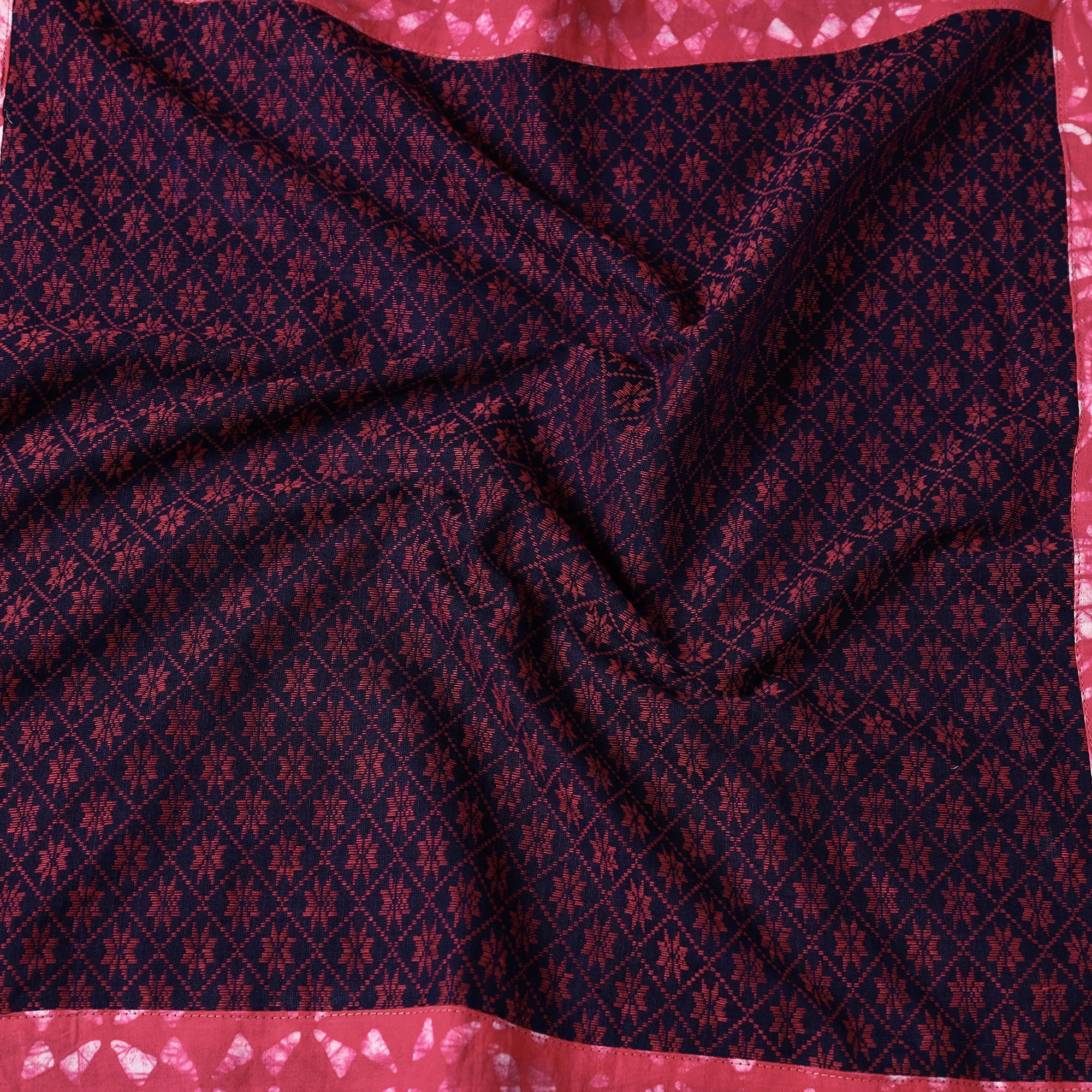 Purple - Jacquard Prewashed Cotton Bandana