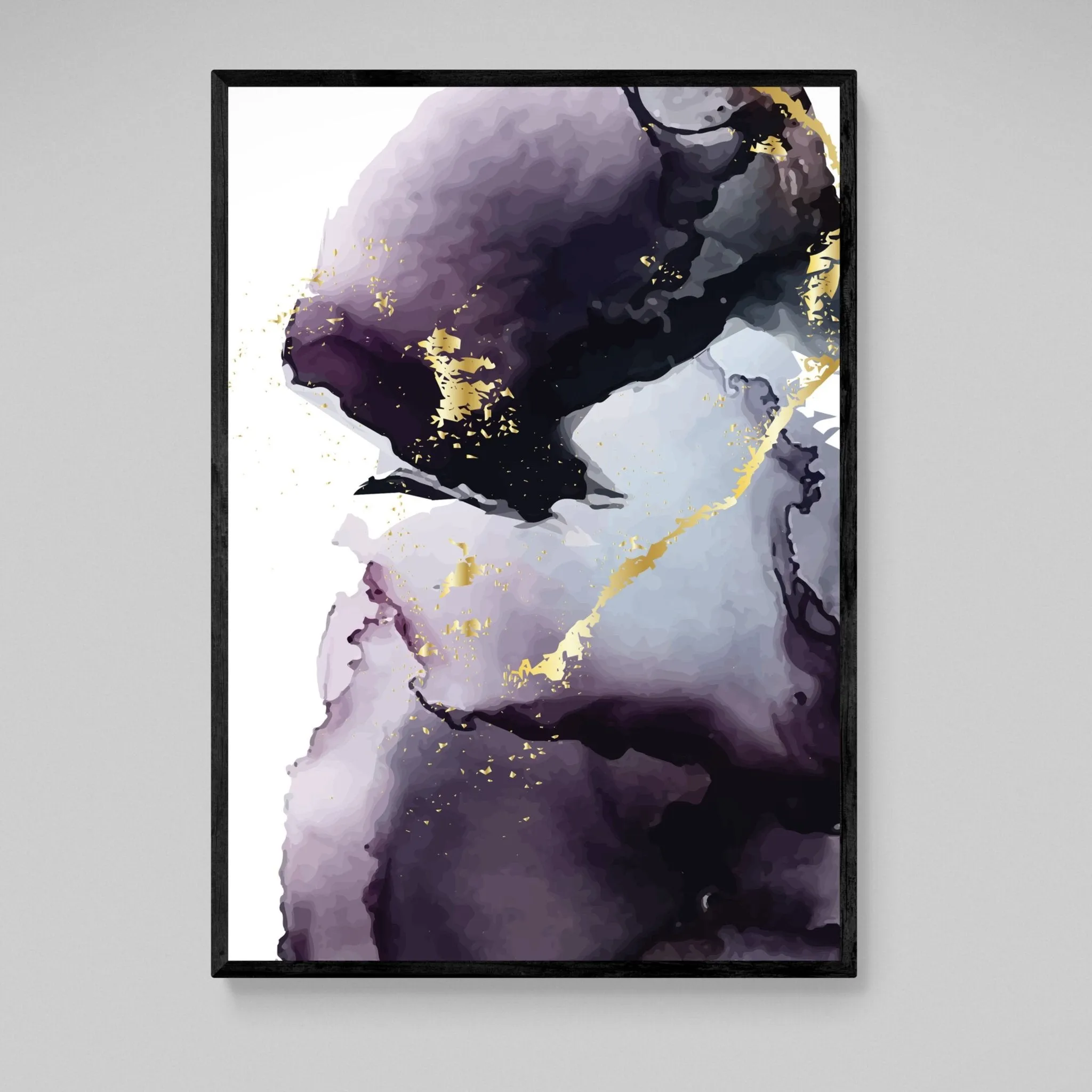 Purple Marble Wall Art