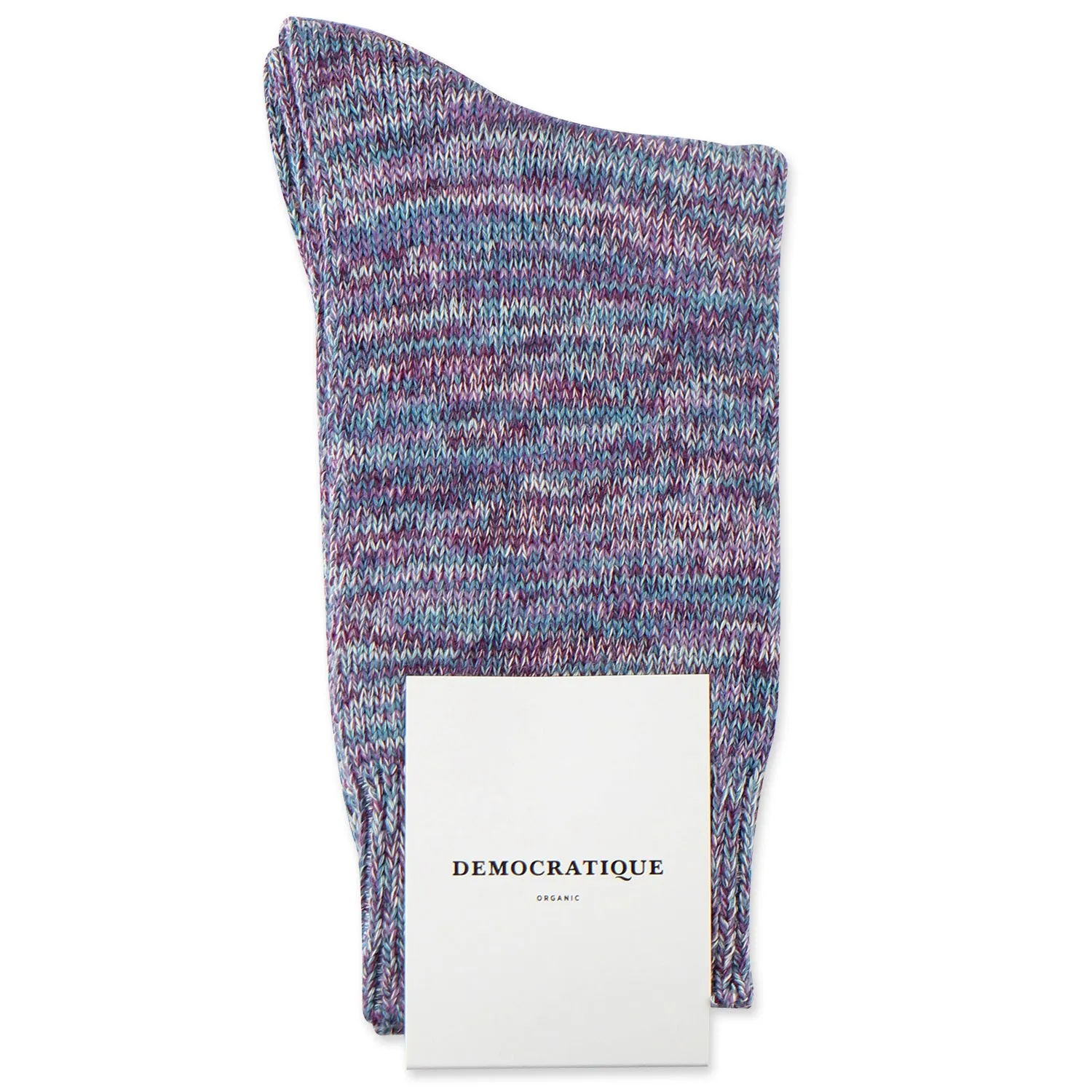 Relax Chunky Flat Knit Supermelange Socks Irr / Wild Berry / Off White / Clear Purple / Petroleum Blue