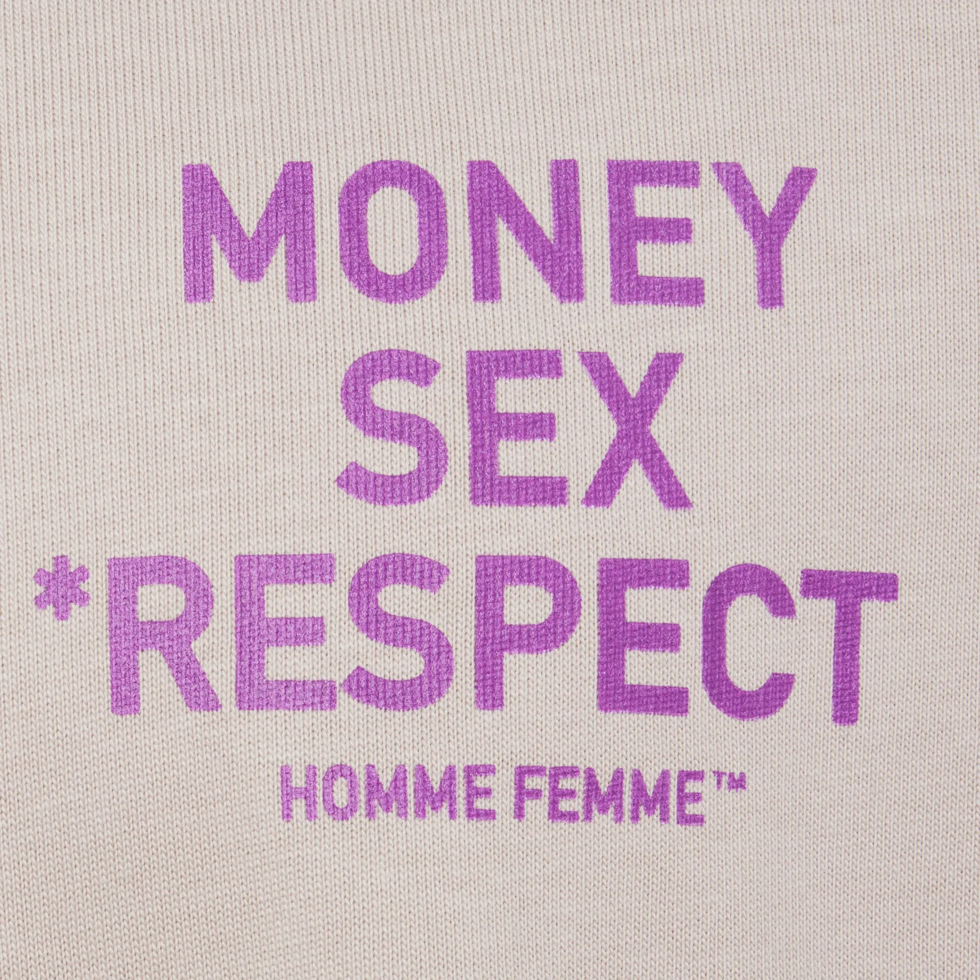 Respect Tee Grey and Purple