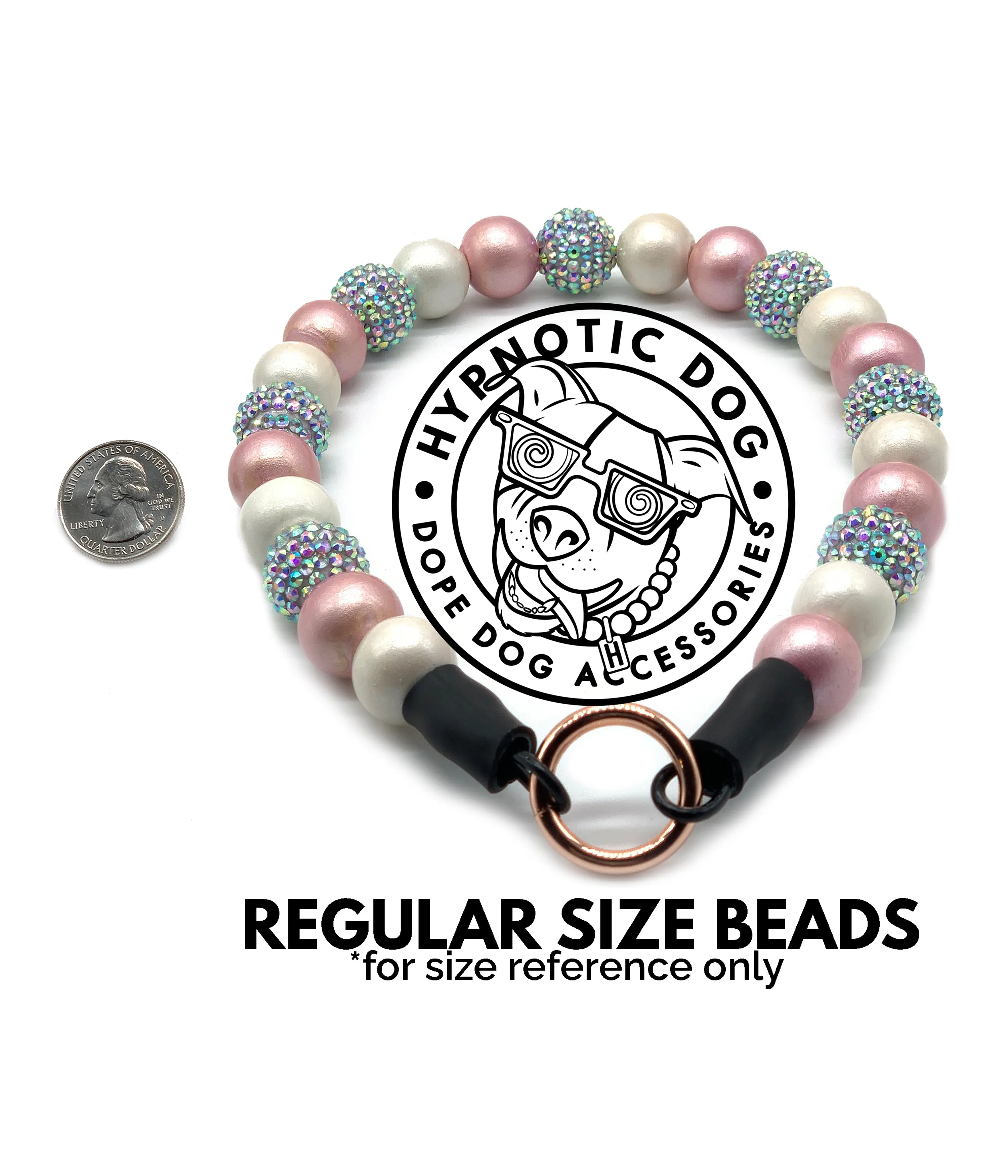 Retro Swirl Resin Bead Collar