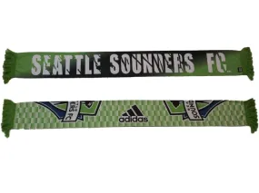 Seattle Sounders FC Adidas Gradient Checkered Reversible Scarf (59" x 7.25")