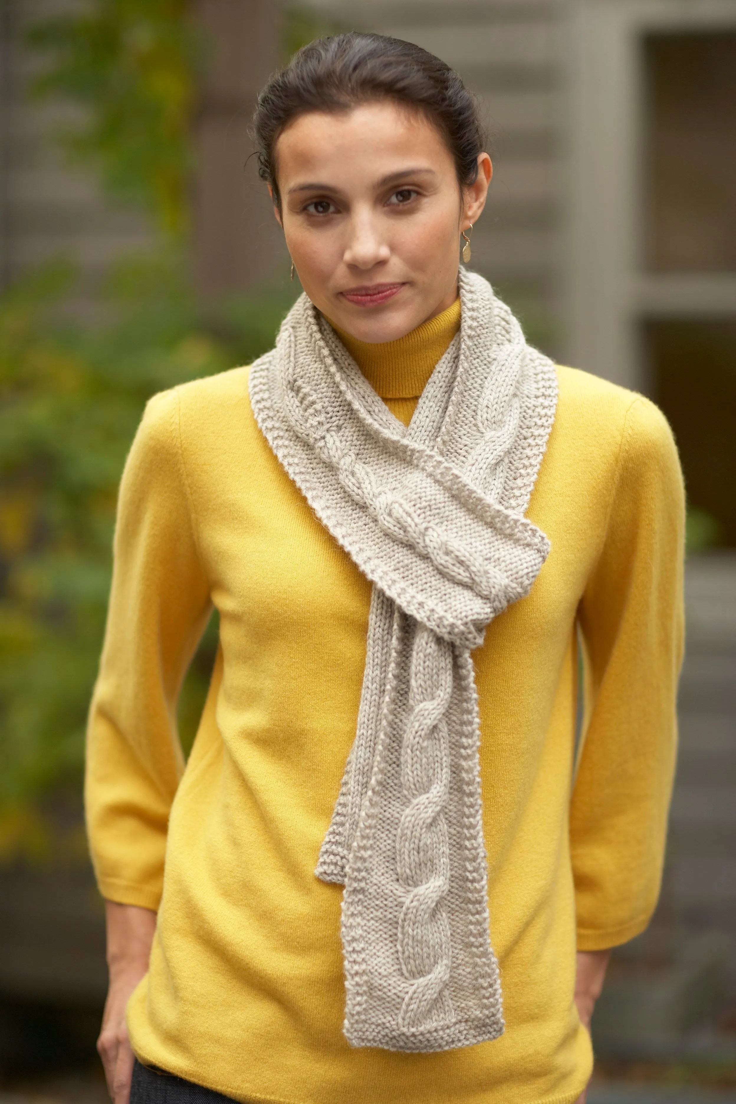 Simple Cable Scarf (Knit)