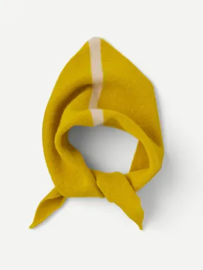 SINGLE STRIPE TRIANGLE NECKERCHIEF TURMERIC & OATMEAL