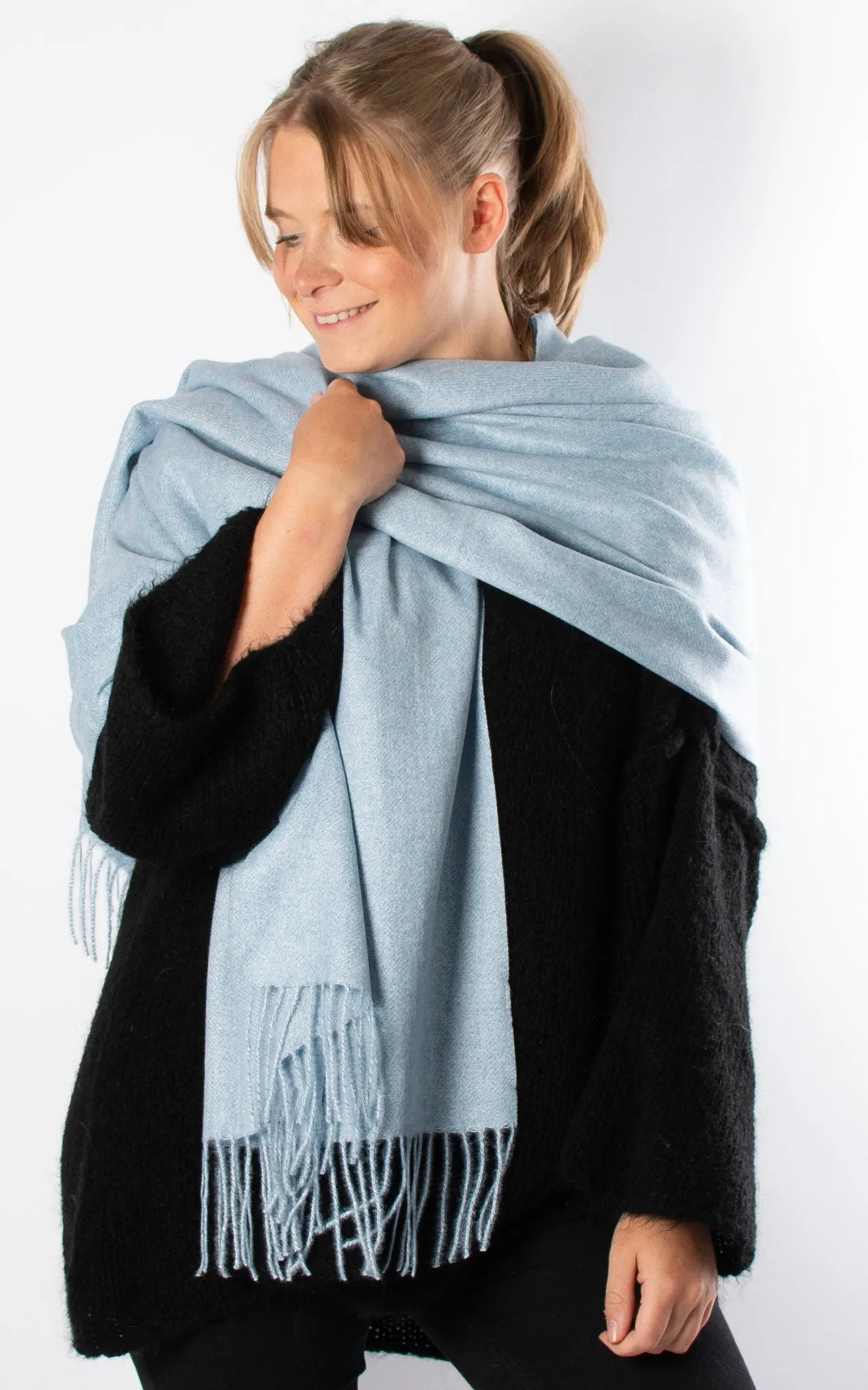 Soft Knit Scarf | Blue