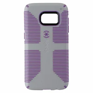 Speck CandyShell Grip Series Hybrid Case for Samsung Galaxy S7 - Gray / Purple