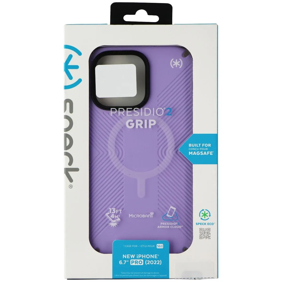 Speck Presidio2 Grip Case for Apple iPhone 14 Pro Max - Spring Purple