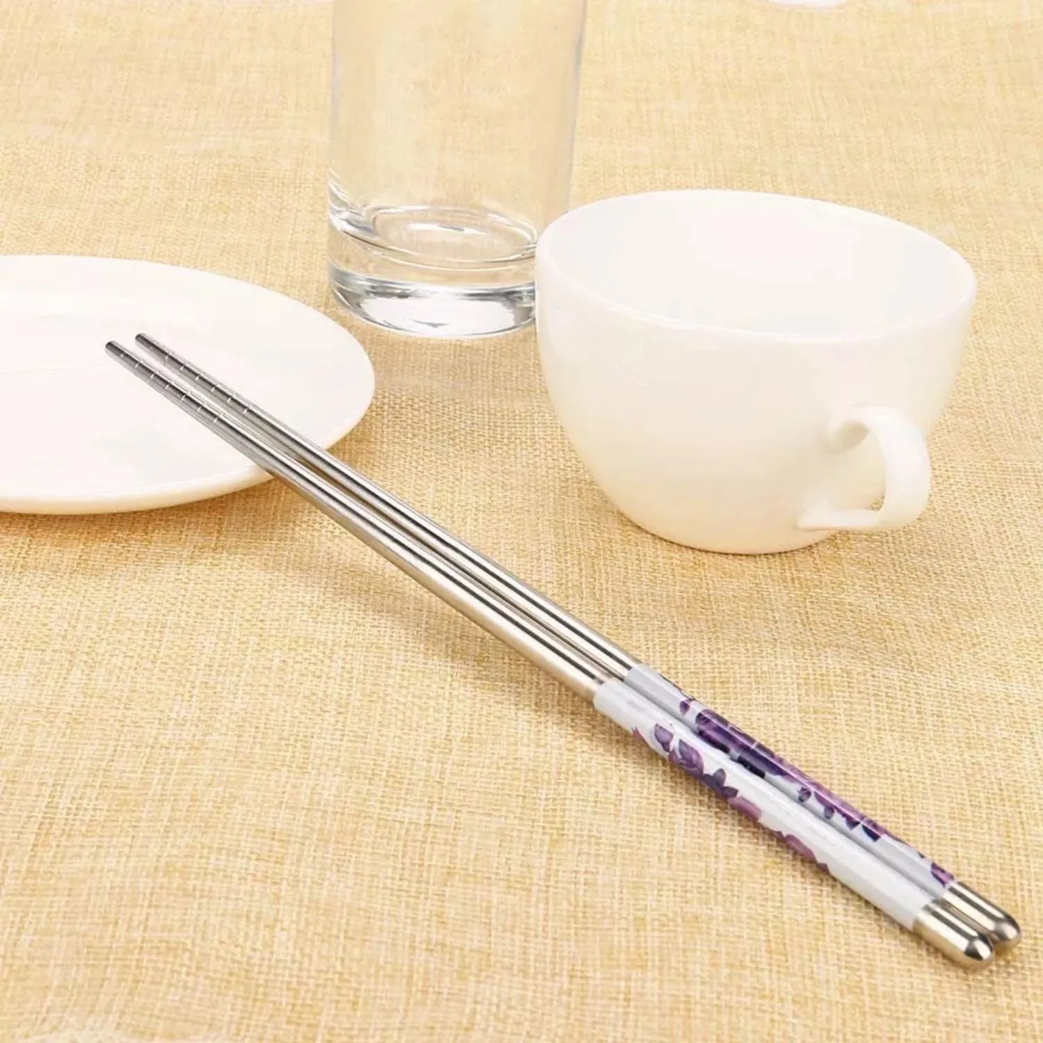 Stainless Steel Chopsticks - Purple