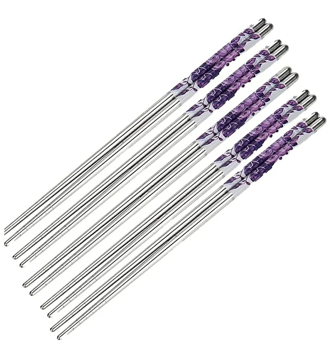 Stainless Steel Chopsticks - Purple