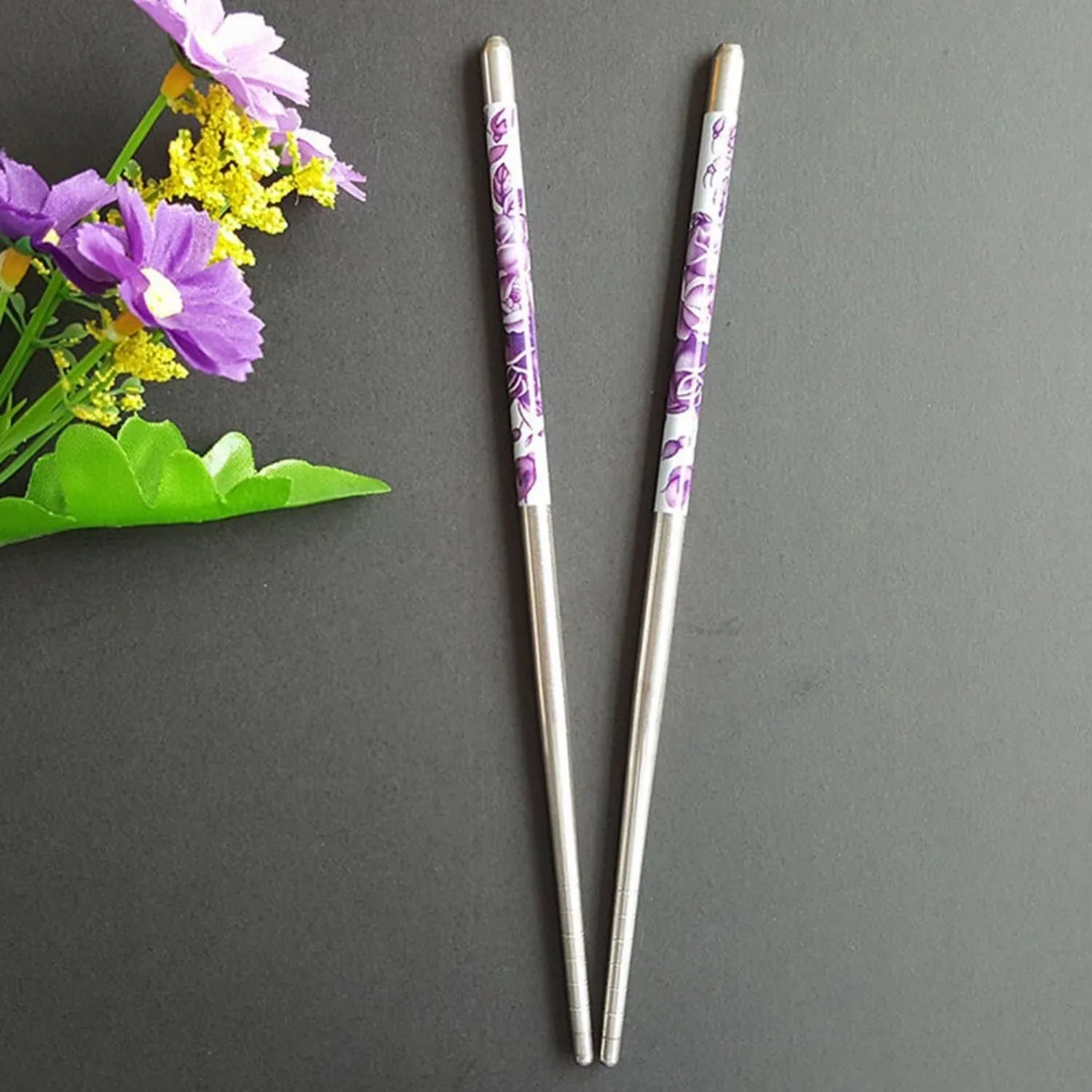 Stainless Steel Chopsticks - Purple