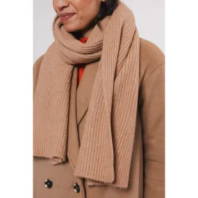 Staz Knitted Scarf Camel