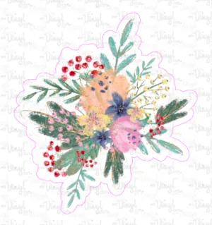 Sticker 3E Garden Flowers