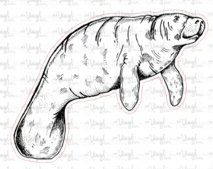 Sticker Manatee