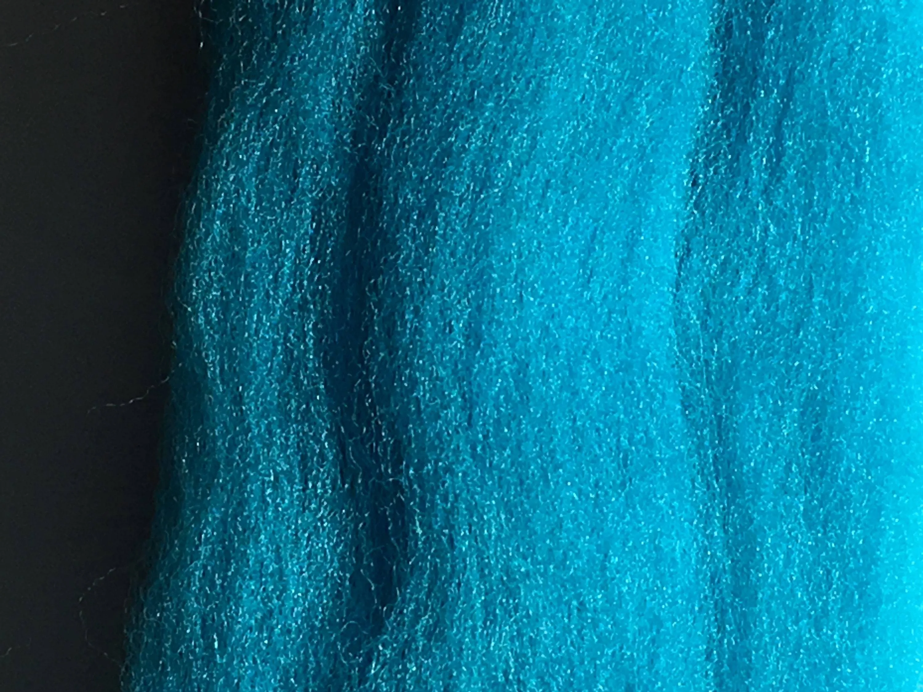 Teal Blue  Wool Roving Merino- Spin into Yarn, Needle Felt wet felt, weave, knit, all Crafts, cover soap,tapestry weaving,wool top