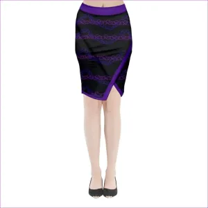 Tethered Midi Wrap Pencil Skirt