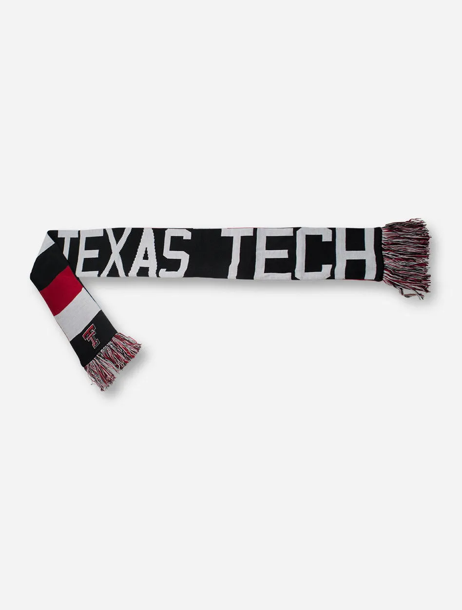 Texas Tech Reversible Baker Red, Black & White Scarf