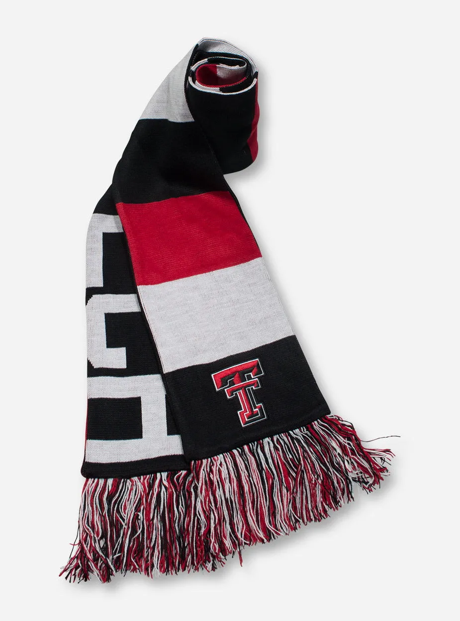 Texas Tech Reversible Baker Red, Black & White Scarf