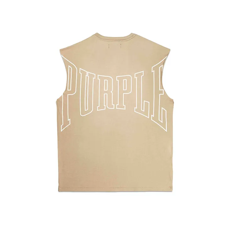 Texured Sleeveless Tee (Brown) - PP103JUBR224