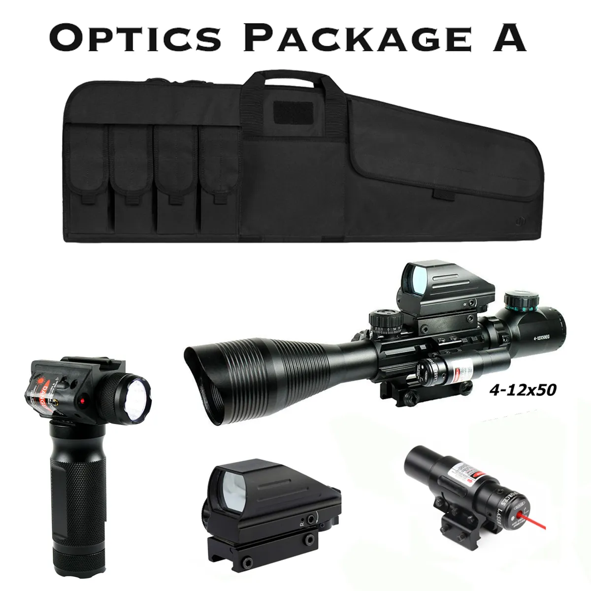 The AR-15 Liberty Package with Illuminated Scope, Vertical Foregrip and 41" Liberty Case