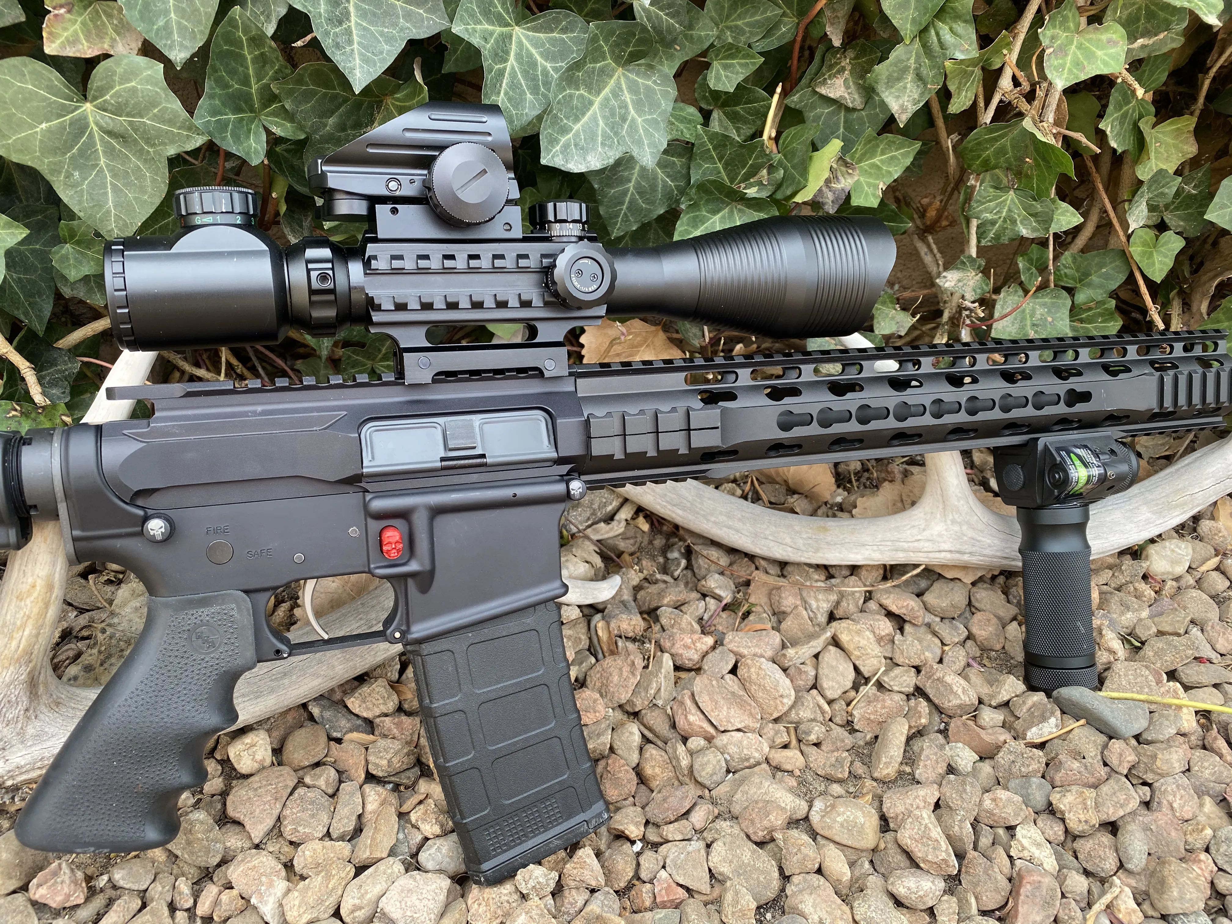 The AR-15 Liberty Package with Illuminated Scope, Vertical Foregrip and 41" Liberty Case