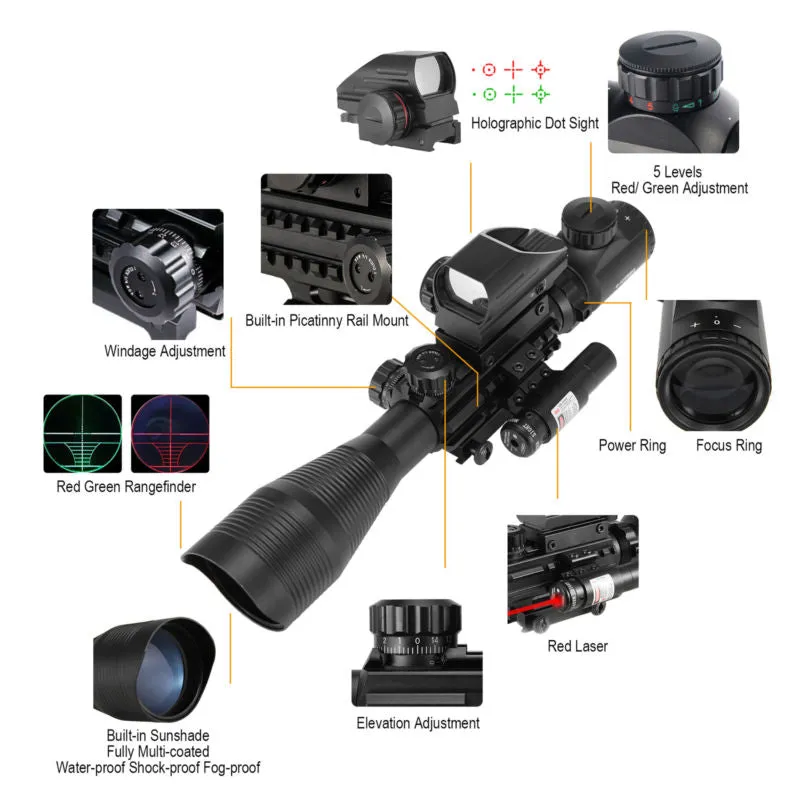 The AR-15 Liberty Package with Illuminated Scope, Vertical Foregrip and 41" Liberty Case