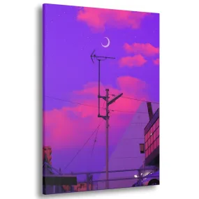 The Purple Sky (Aesthetic-World) Canvas