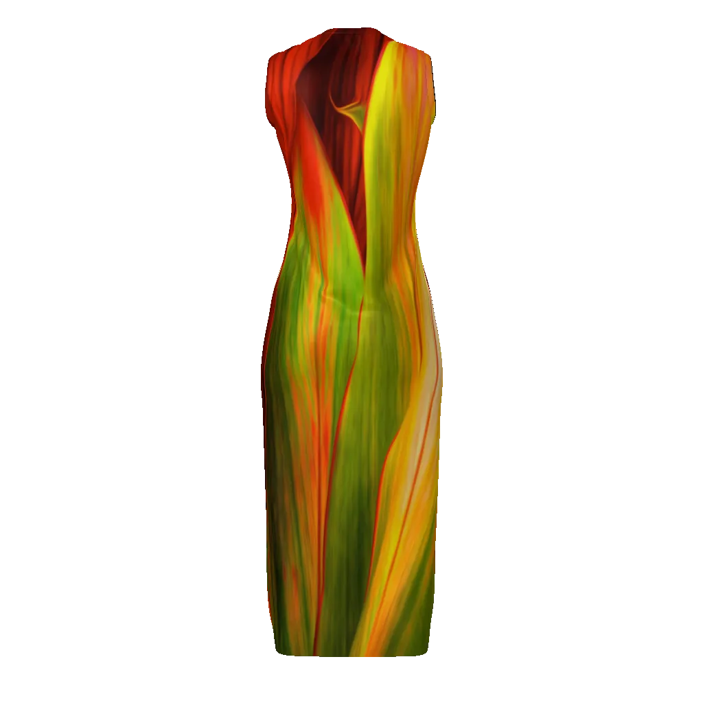 Ti Leaf Series 1 Women's Long Dress by Rachael Ray Art