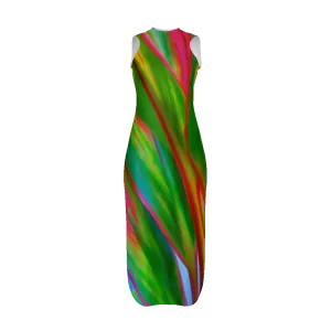 Ti Leaf Series 4 Women's Long Dress by Rachael Ray Art