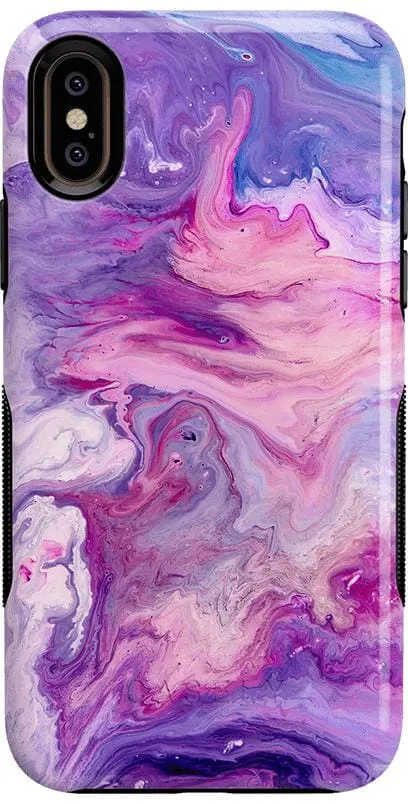 Tie Dying Over You | Purple Marble iPhone Case