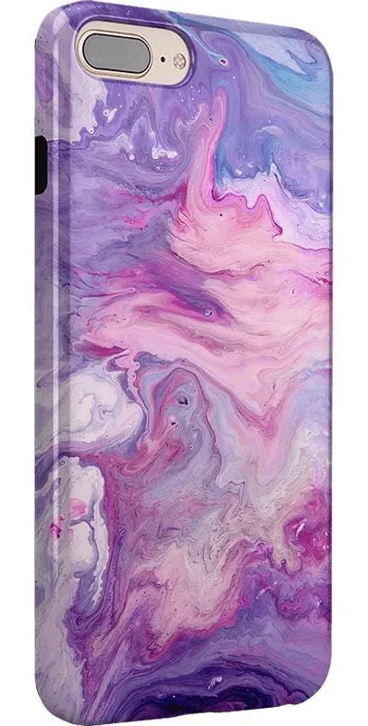 Tie Dying Over You | Purple Marble iPhone Case