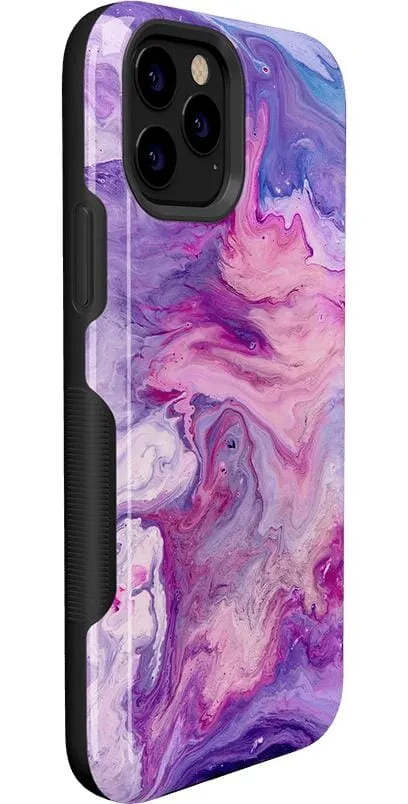 Tie Dying Over You | Purple Marble iPhone Case