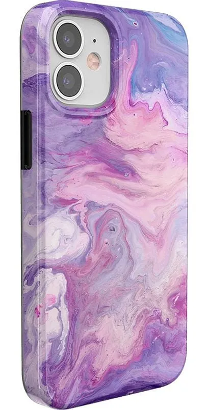 Tie Dying Over You | Purple Marble iPhone Case