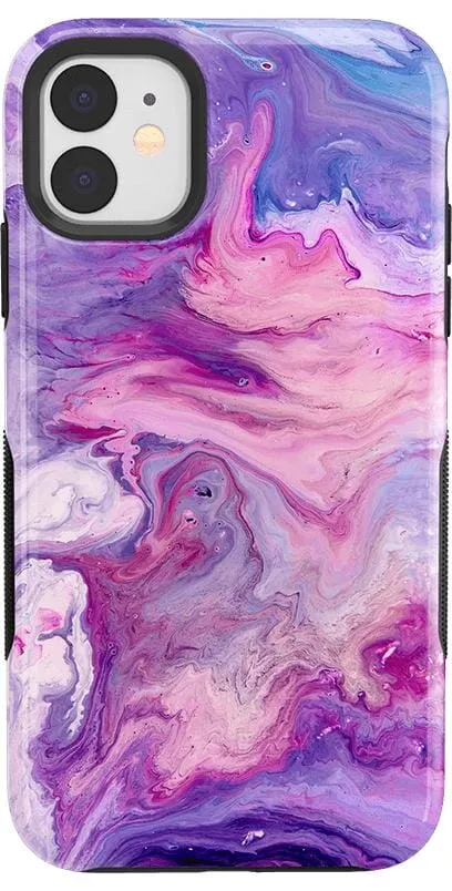 Tie Dying Over You | Purple Marble iPhone Case