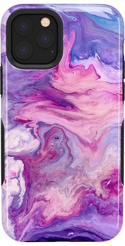 Tie Dying Over You | Purple Marble iPhone Case