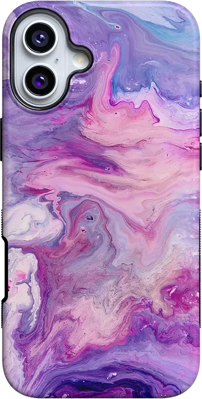 Tie Dying Over You | Purple Marble iPhone Case