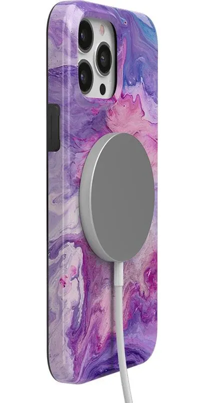 Tie Dying Over You | Purple Marble iPhone Case