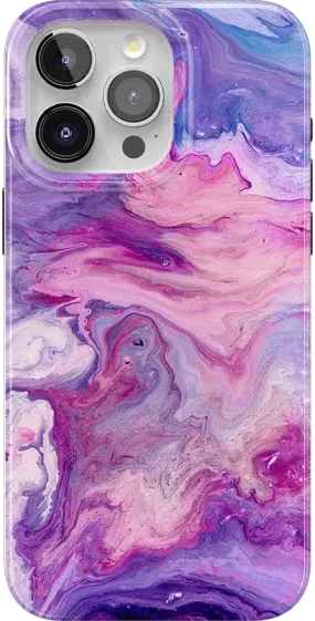 Tie Dying Over You | Purple Marble iPhone Case