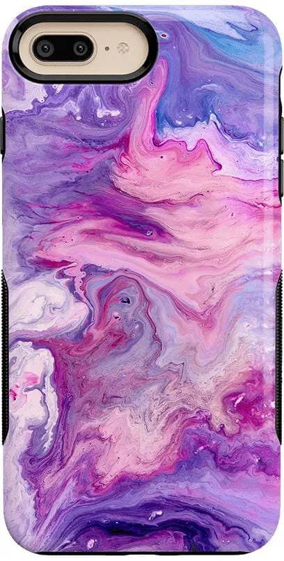 Tie Dying Over You | Purple Marble iPhone Case