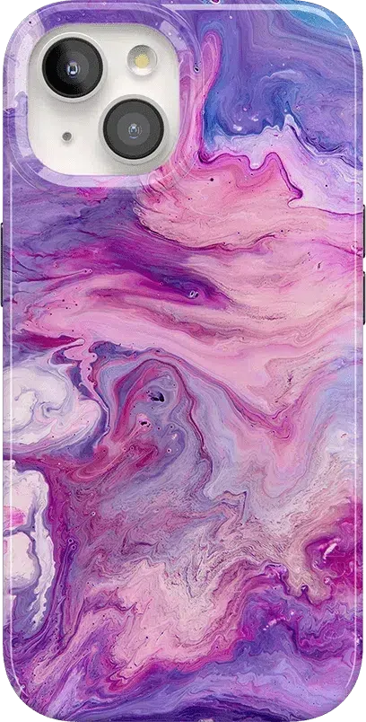 Tie Dying Over You | Purple Marble iPhone Case